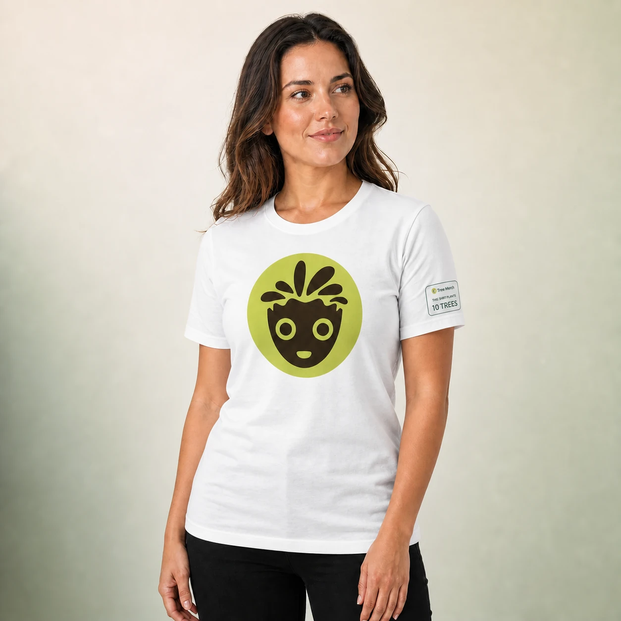 Treegens Roundel Organic Tee on-model product photo