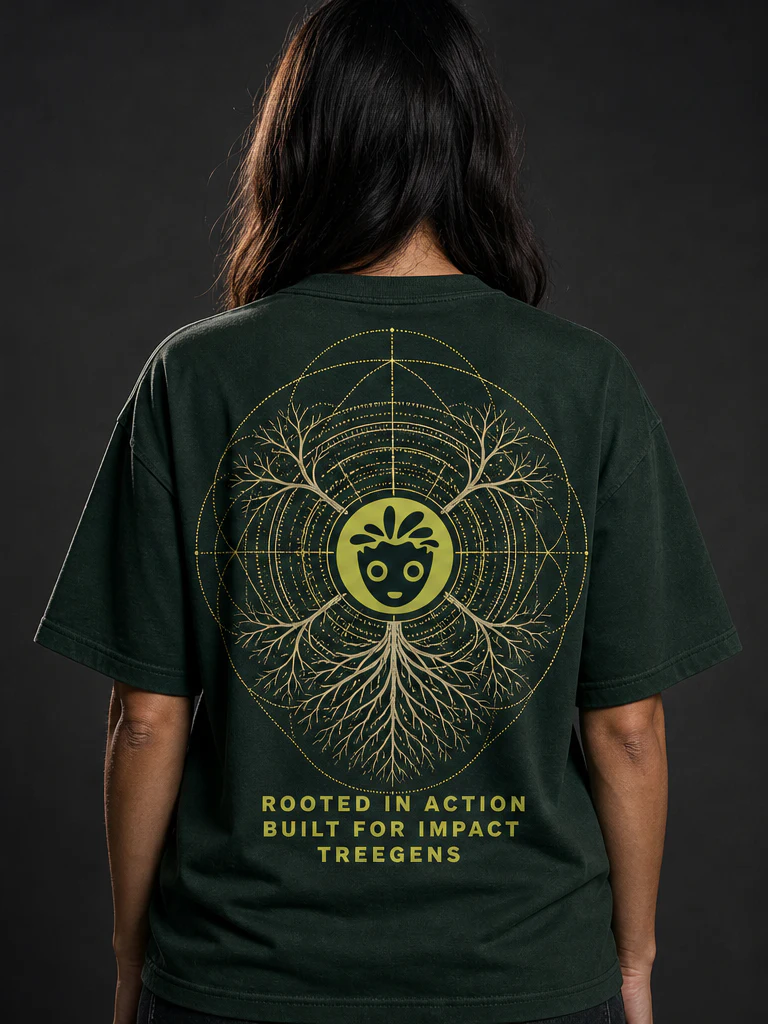MAX IMPACT Organic Tee on-model product photograph, back view