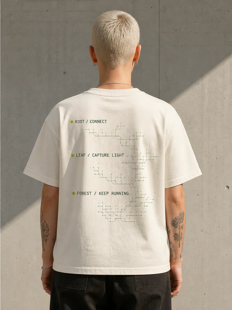 Canopy OS Organic Tee product preview, back view