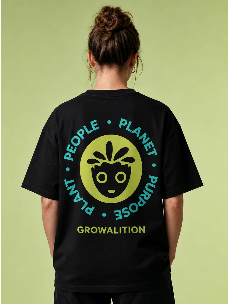 GROW United Organic Tee product preview, back view