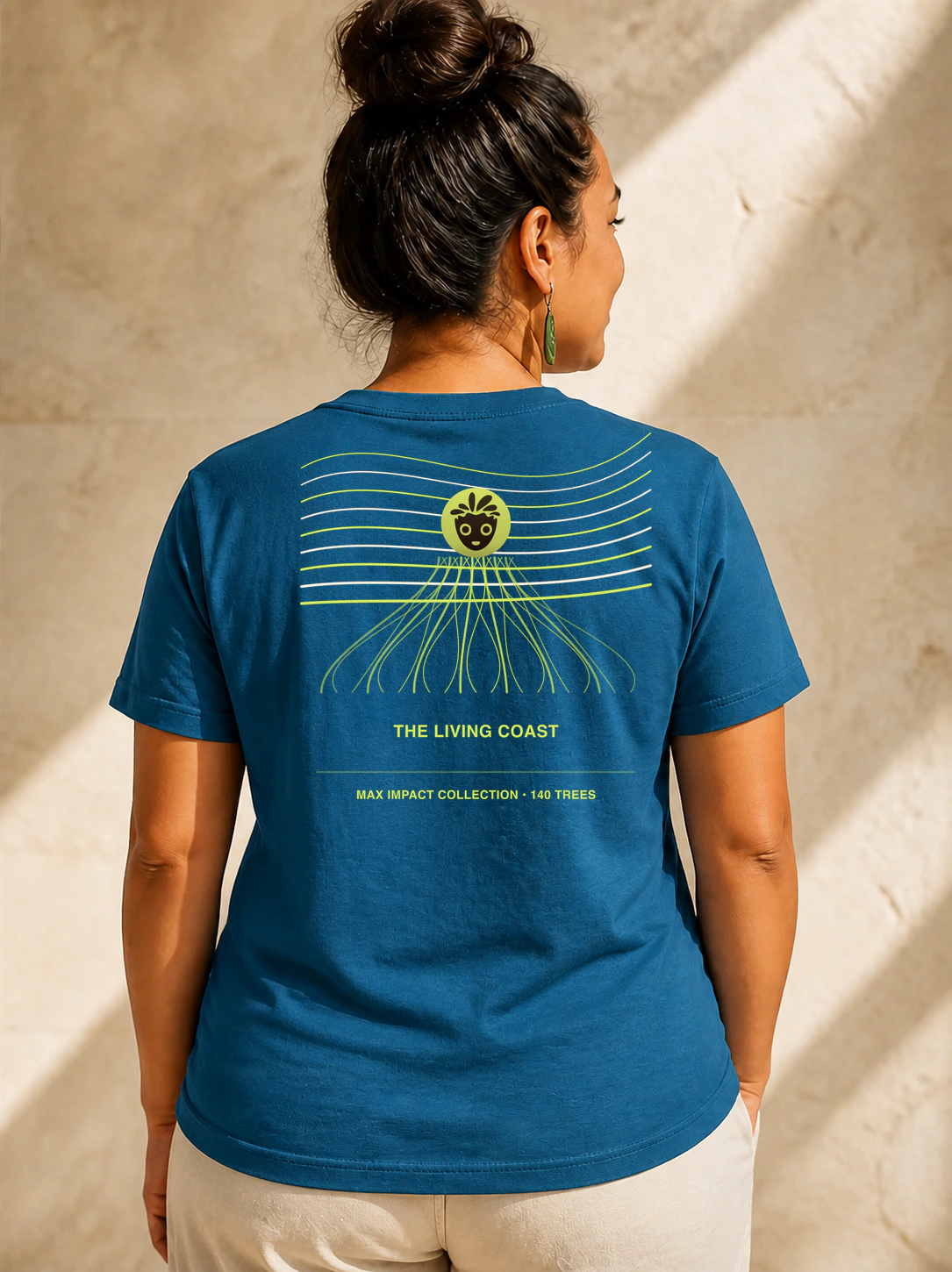 The Living Coast Organic Tee product preview, back view