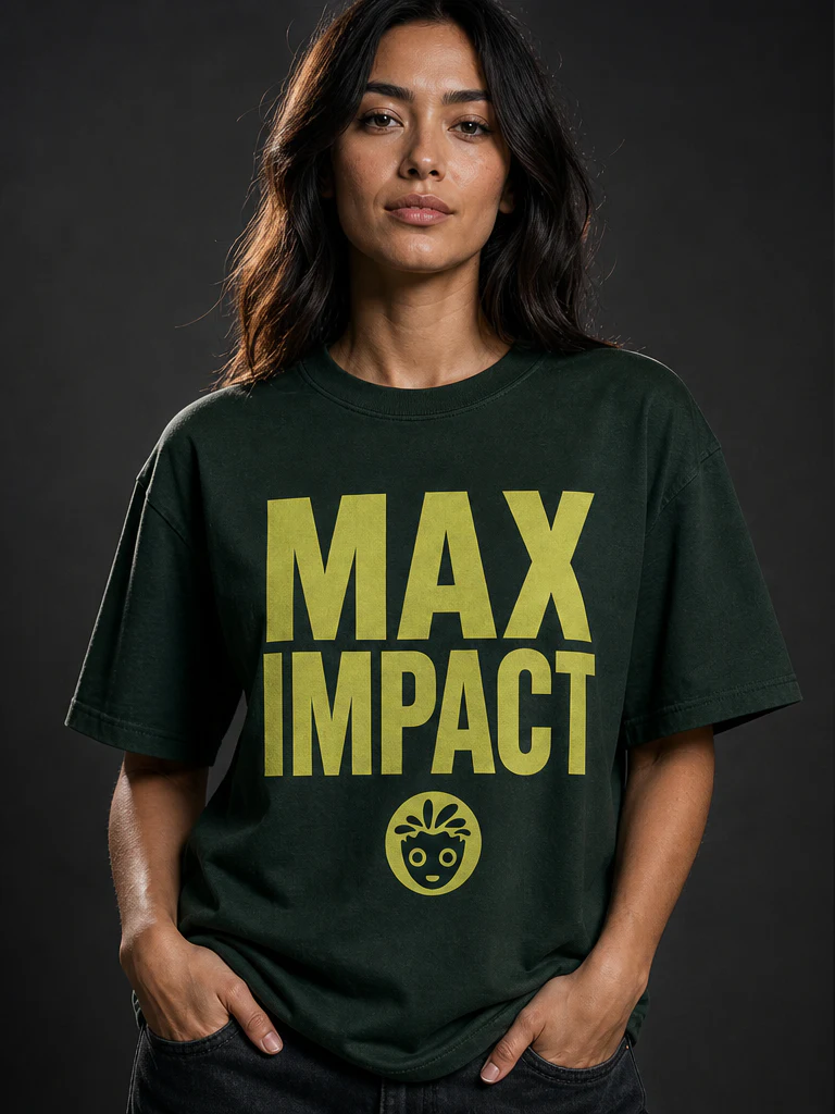 MAX IMPACT Organic Tee on-model product photograph