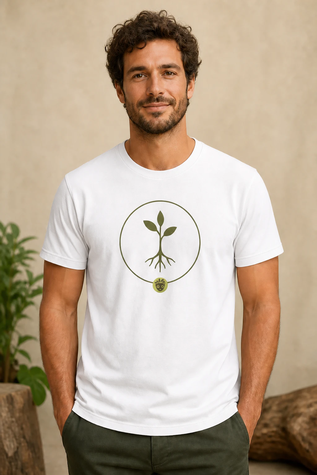 Root Orbit Recycled Tee on-model product photograph