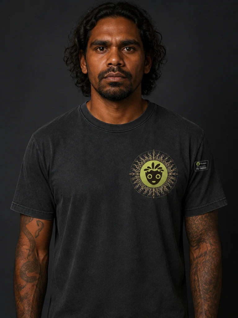 Mangrove Halo Organic Tee on-model product photo