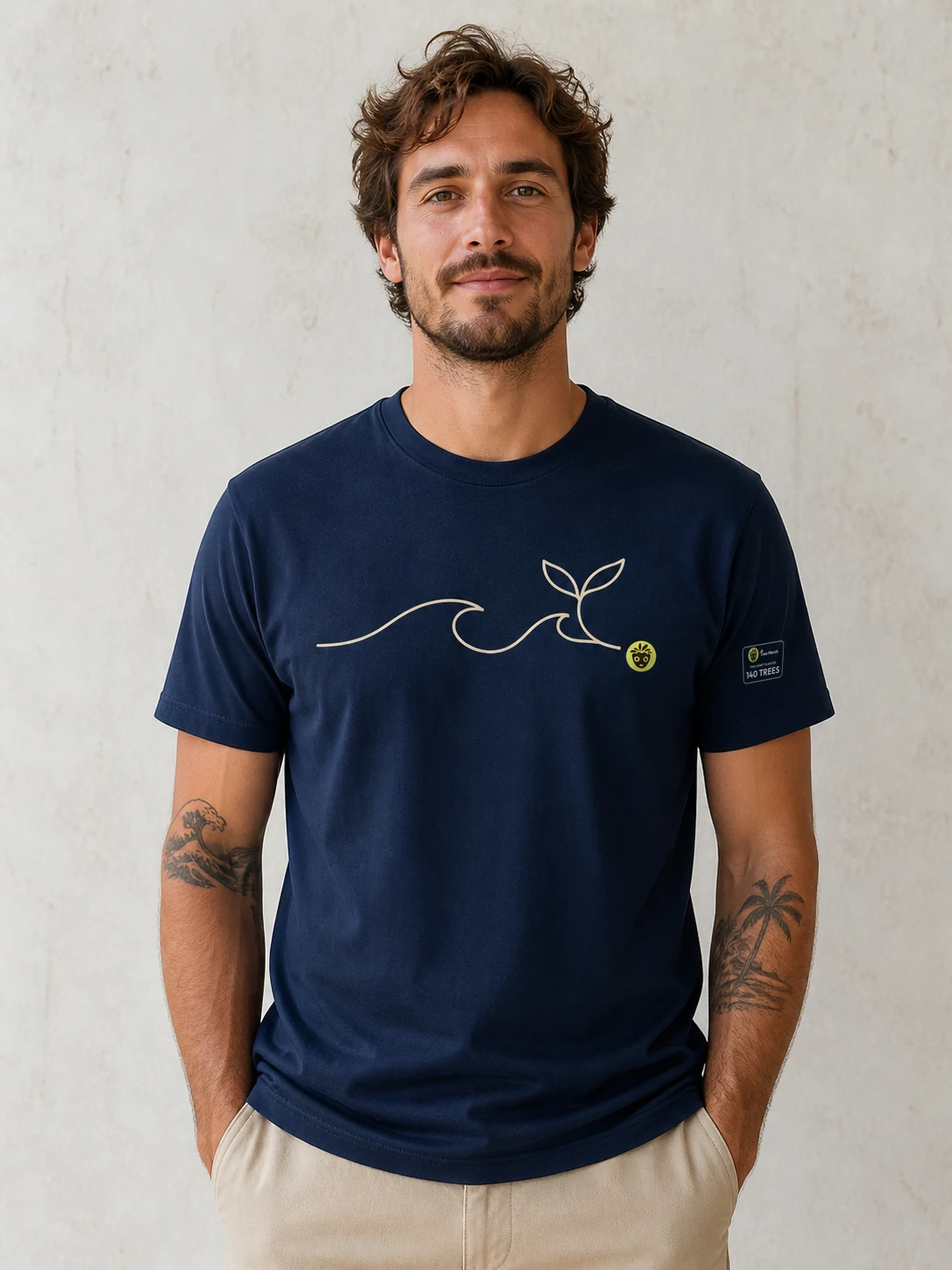 Tide Root Recycled Tee on-model product photo