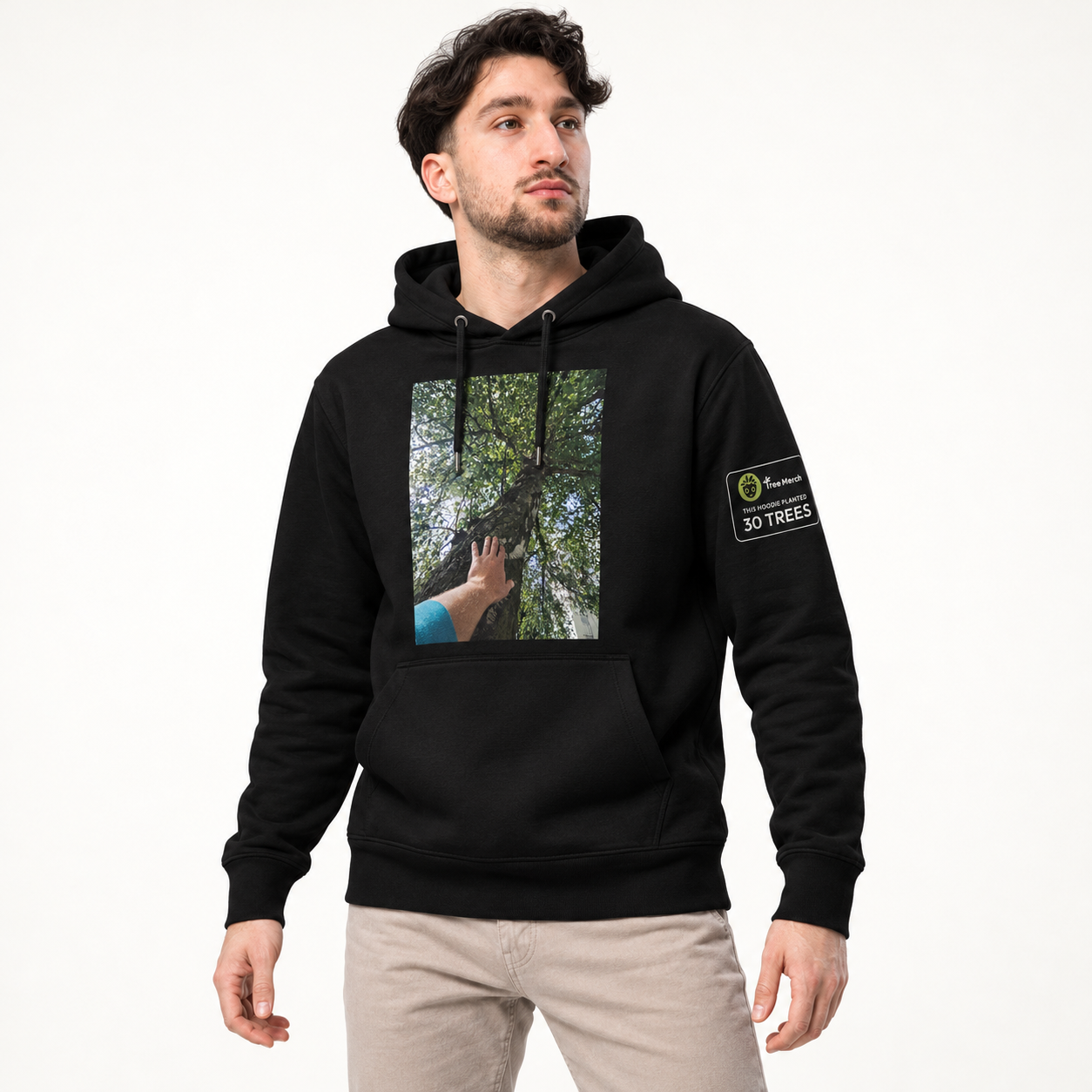 Unisex Eco Raglan Hoodie · TouchTree product preview