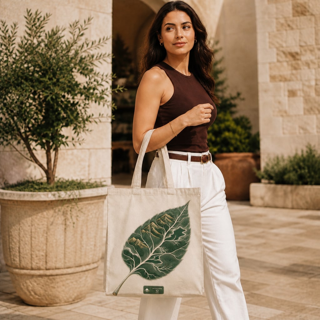 Topographic Leaf Tote product photo